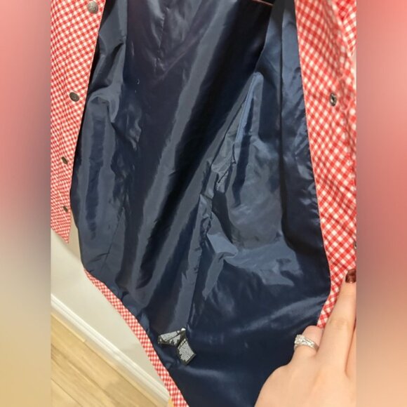 Like new- HELLY HANSEN GINGHAM PRINT - RAIN COAT- Large - Picture 9 of 12